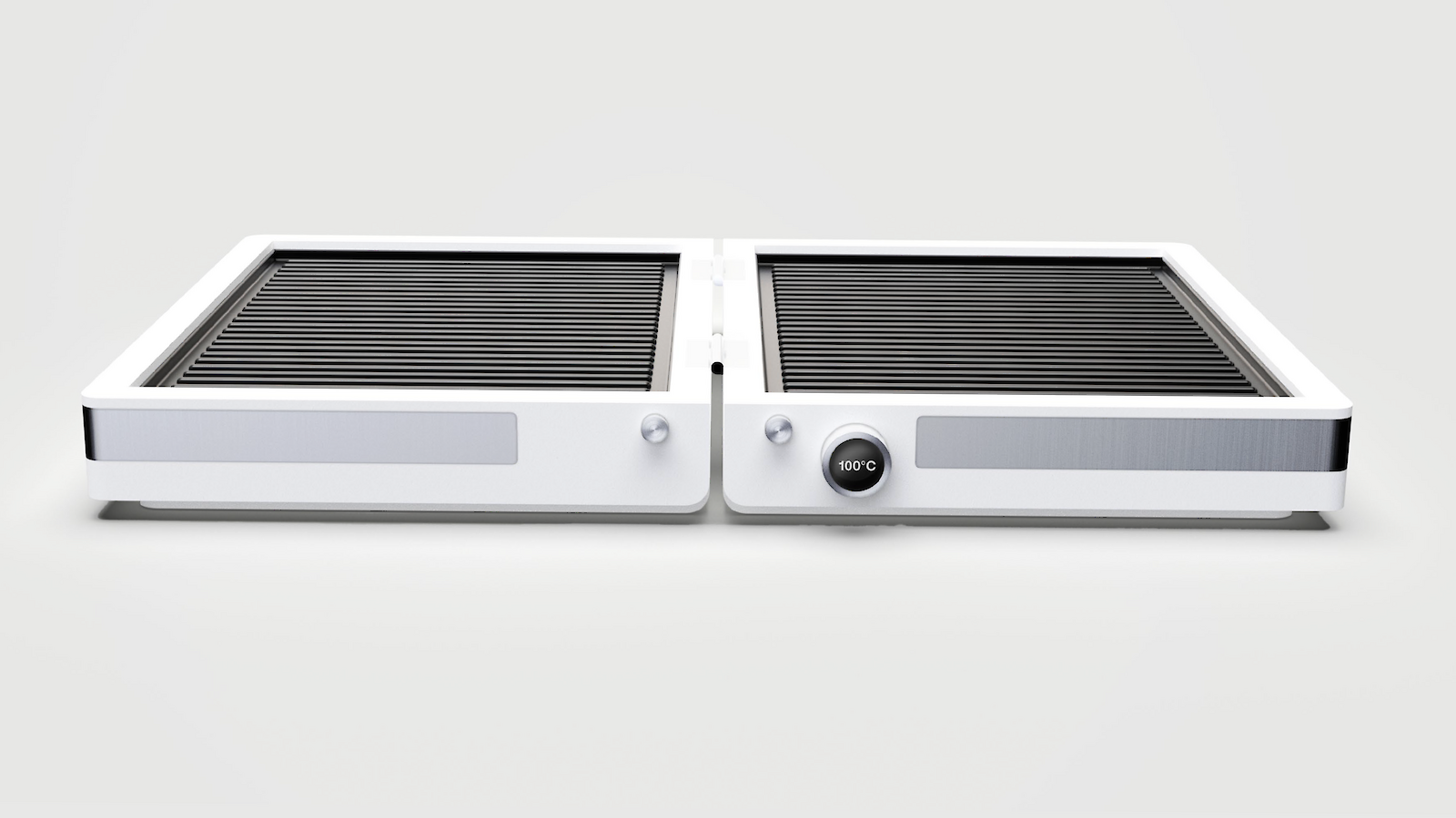 ALDA von Anaïs Hausheer ist sowohl als Sandwichmaker und vollständig aufgeklappt als Grillplatte nutzbar