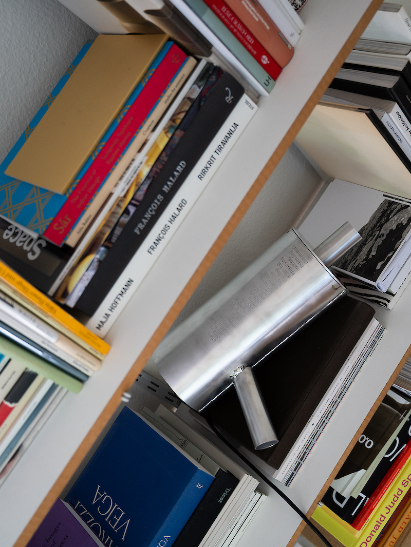 Designed to be between books rather than be hidden away in a closet.