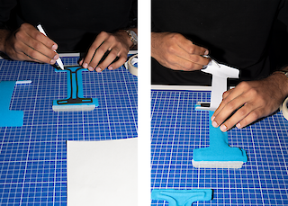 Showcases the assembly of the wearable. Image: Guillaume Musset, ZHdK.