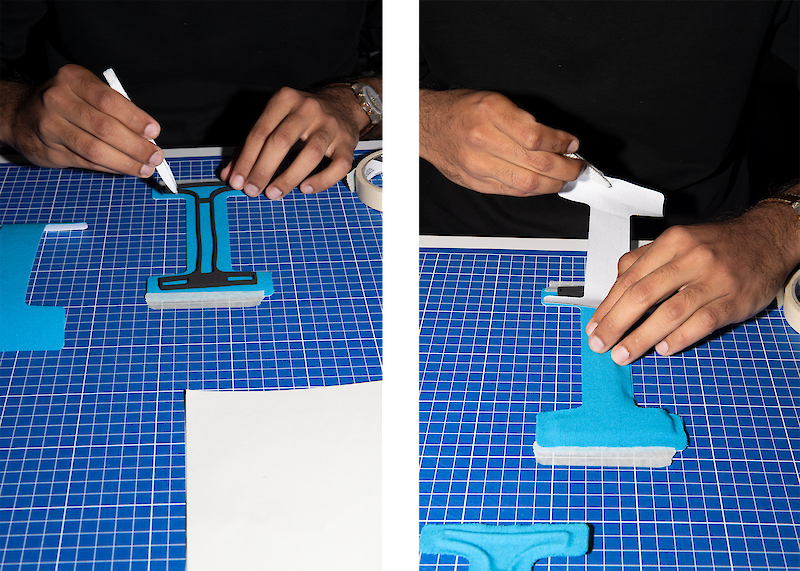 Showcases the assembly of the wearable. Image: Guillaume Musset, ZHdK.