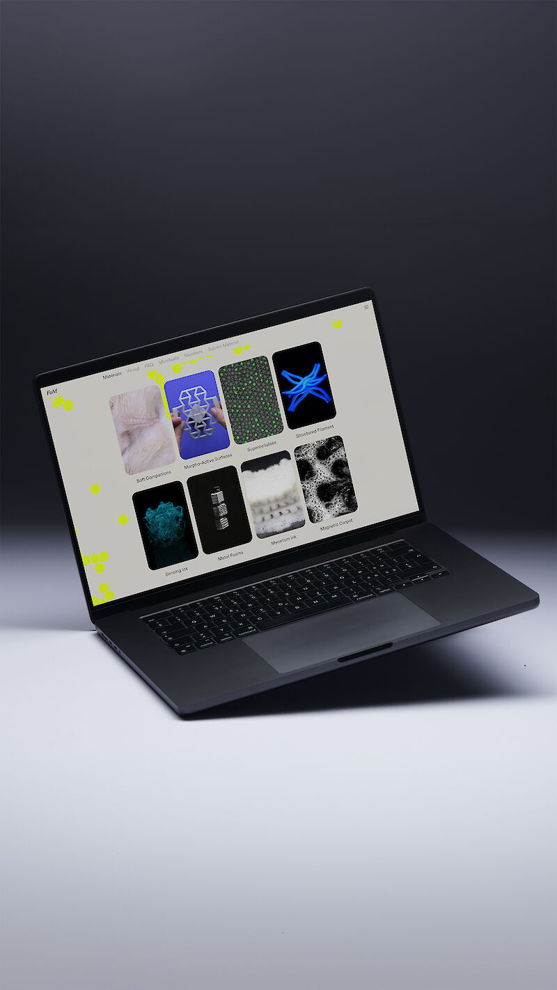 Future of Materials Website. Image Credits: Jeremy Ayer