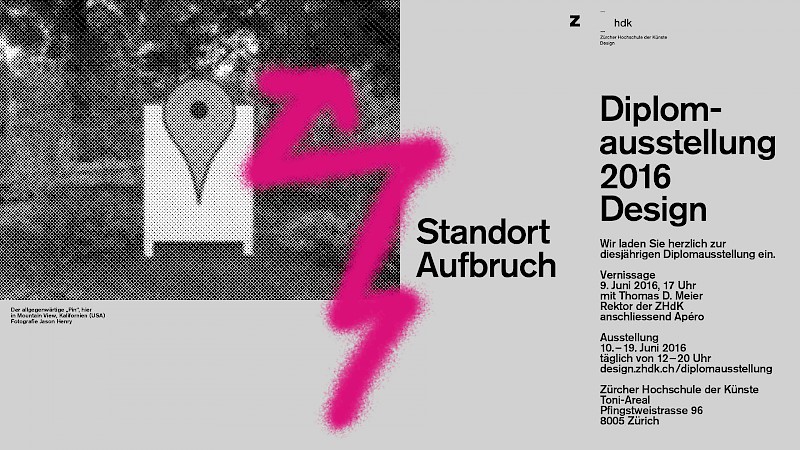 Einladung zur Diplomausstellung 2016
