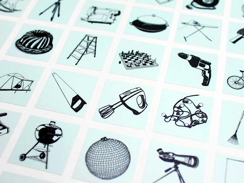 Lisa Ochsenbein, Briefkastensticker "Pumpipumpe",  © Meteor Collectif 2014.