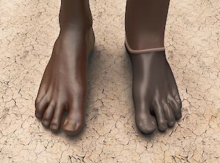 Long Limbs Prosthetic System in Context. Render. Long–Limbs ©.