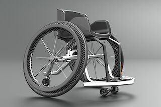 Der starke Radsturz sorgt für Stabilität und Wendigkeit.