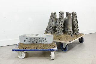 Das System besteht aus einem Tower und einem Bridge Modul. Prototyp Betonguss