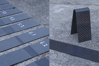 Materialtests mit Kohlefaser und Elastomer