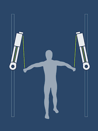 Über Kreuz ziehen: Brusttraining durch die Kombination zweier Trainingsgeräte