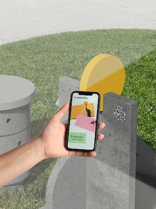 Der Scan verlinkt zur Webseite von «InsektenBau» für weitere Informationen.