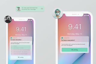 3. Eine Plattform verbessert die Kommunikation von Rettungssanitäter:innen und Notaufnahmeärzt:innen.