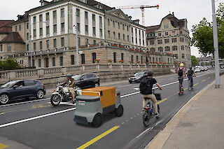 Neu, aber vertraut: durch Analogien zu bestehenden Verkehrsmitteln in seiner Funktion erkennbar