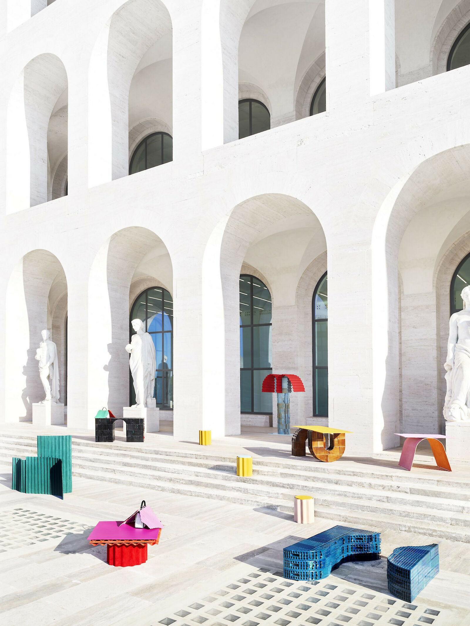 Kueng Caputo, Roman Molds, FENDI Design Miami 2019, special shooting at PDCI (Palazzo della civiltà), Rome © Foto: Omar Sartor