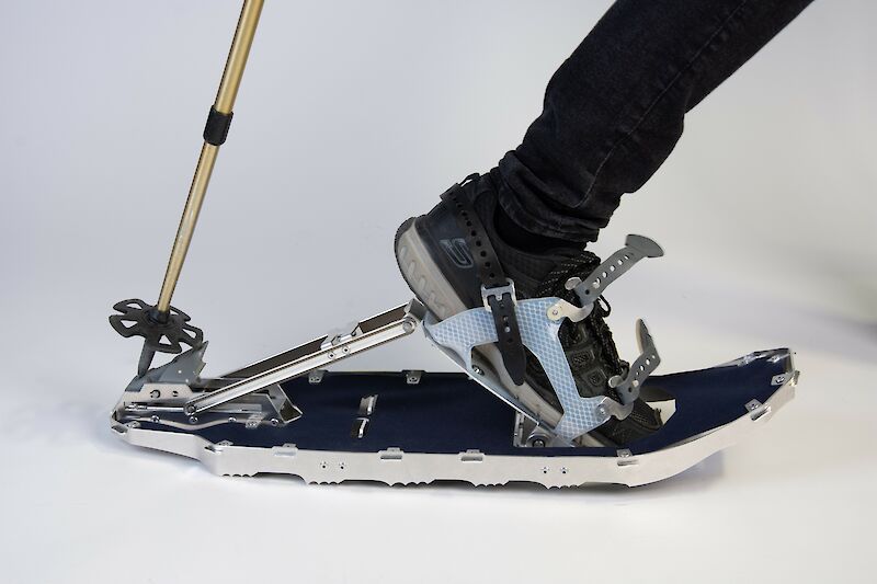 Schneeschuh "HeelTech" von Stefanie Keller (ZHDK), Tim Hochuli (ZHDK), Olivier Nüssli (ETHZ) und Stefan Rauch (ZHDK)