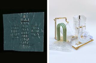 Prototypen und Versuche, die Folien thermisch zu verschweissen.