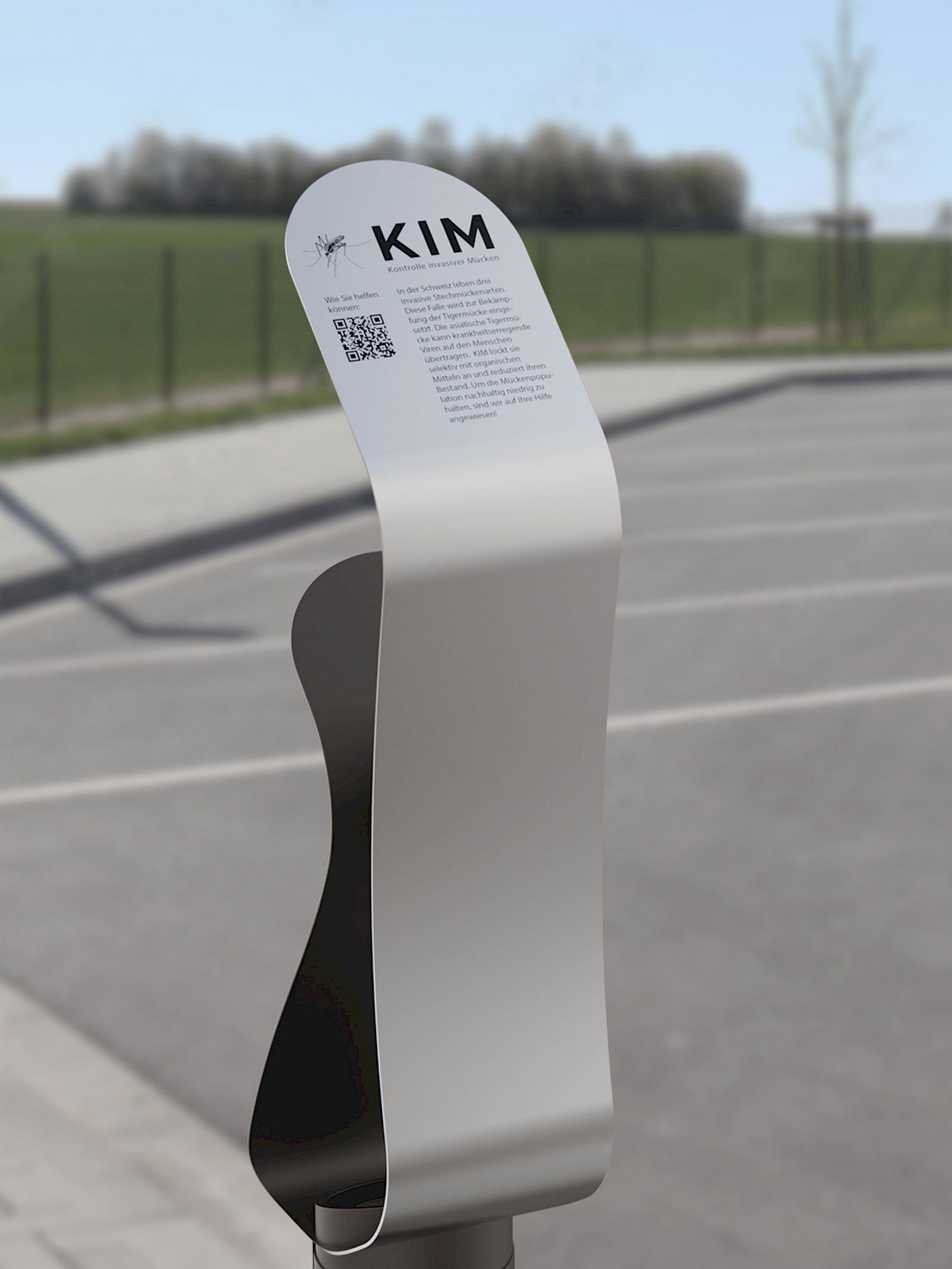 «KIM» – Falle zur Kontrolle invasiver Mücken im öffentlichen Raum. Meret Jans. © ZHdK