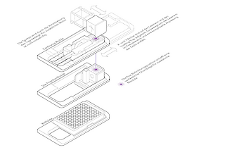 Vertiefungen in der Ladeschale garantieren die korrekte Platzierung der Module.