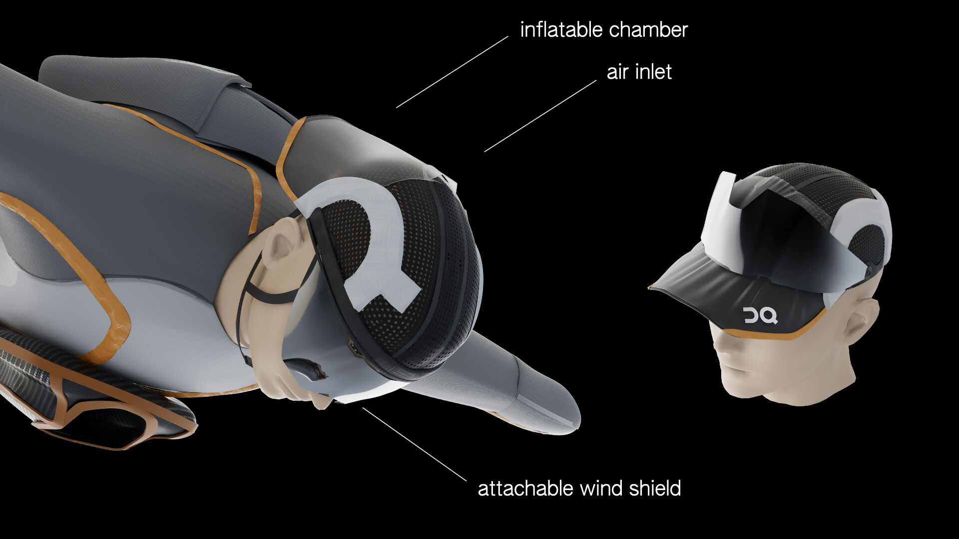 «Wingsuit Flying» reversible helmet/cap