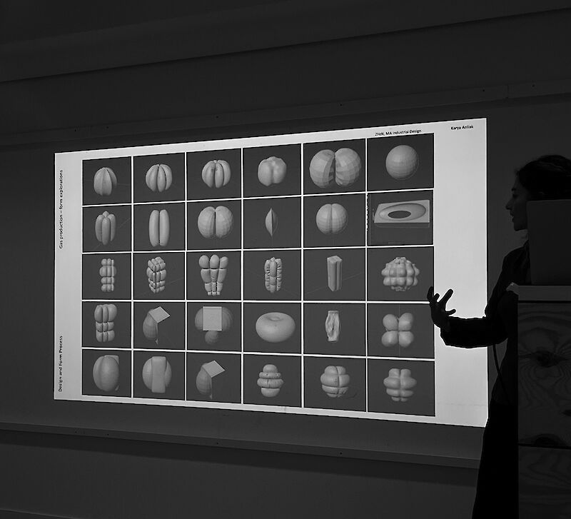 presentation of the design iterations