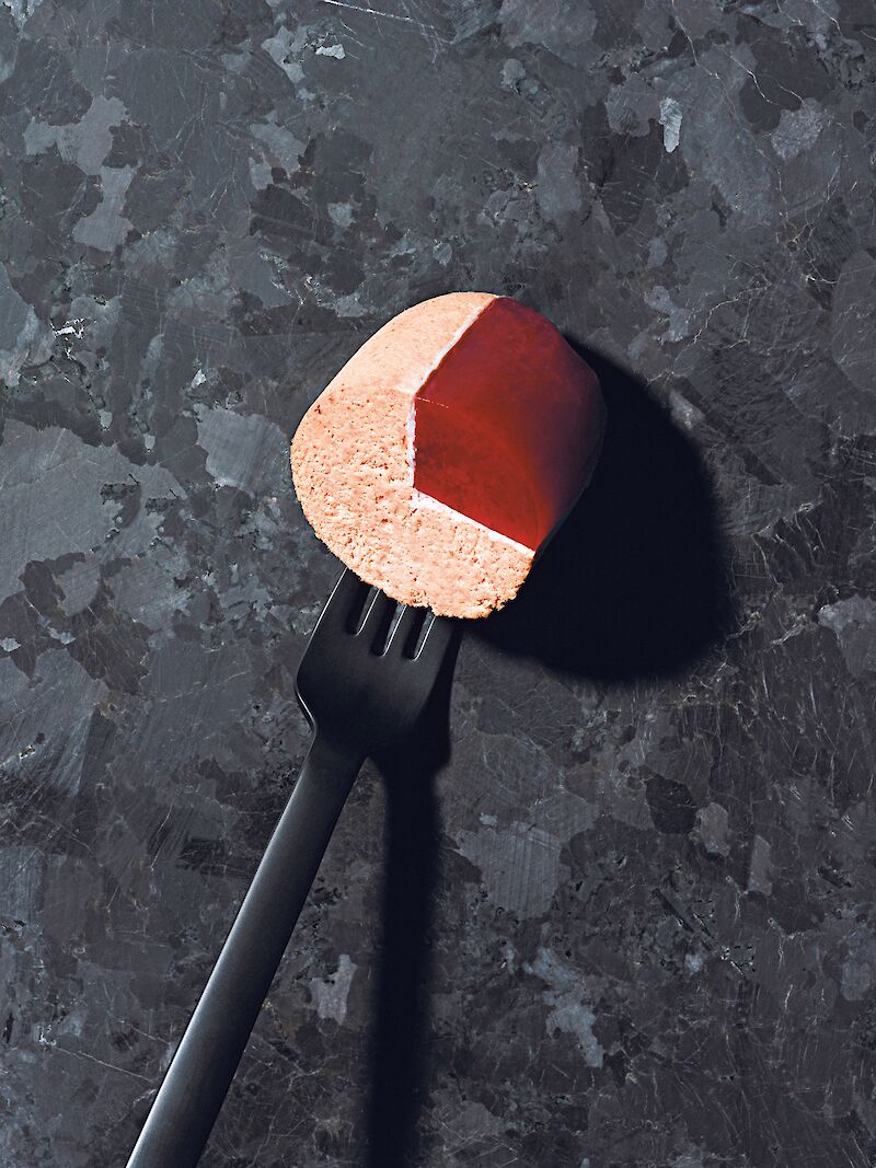 The Sausage of the Future, Liver Sausage with Berry. Photo by Jonas Marguet.
