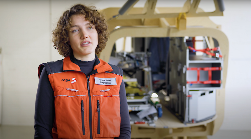 Design der neuen Rega-Helikopter Kabinen mit Alumna und Design-Ingenieurin Silvana Nater